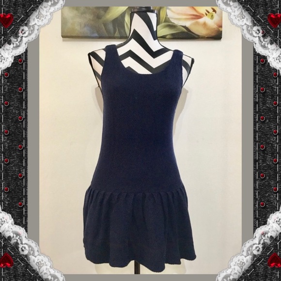 Joe Fresh Navy Blue Peplum Sleeveless Top - Picture 4 of 6